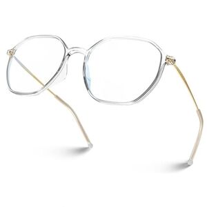 Blue Light Blocking Glasses Frame Anti Glare Eye Protection Crystal Eyeglasses